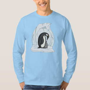 Camiseta oscura de Davin y Annie los Pingüinos par