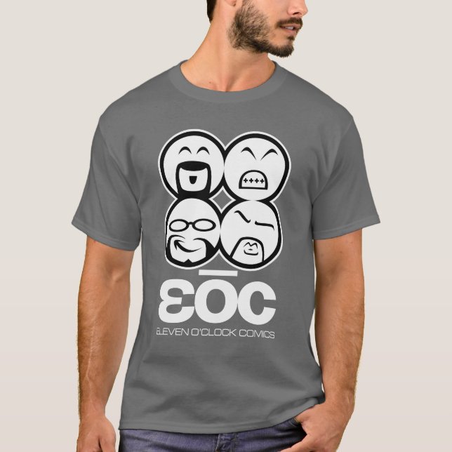 Camiseta oscura de EOC [caras] (Anverso)