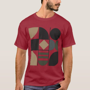 Camiseta oscura de formas surtidas