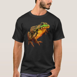 Camiseta oscura de gran rana toro