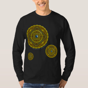 Camiseta oscura de hombre con mandala de Capricorn