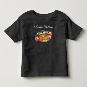 Camiseta oscura de jersey fino para niños pequeños