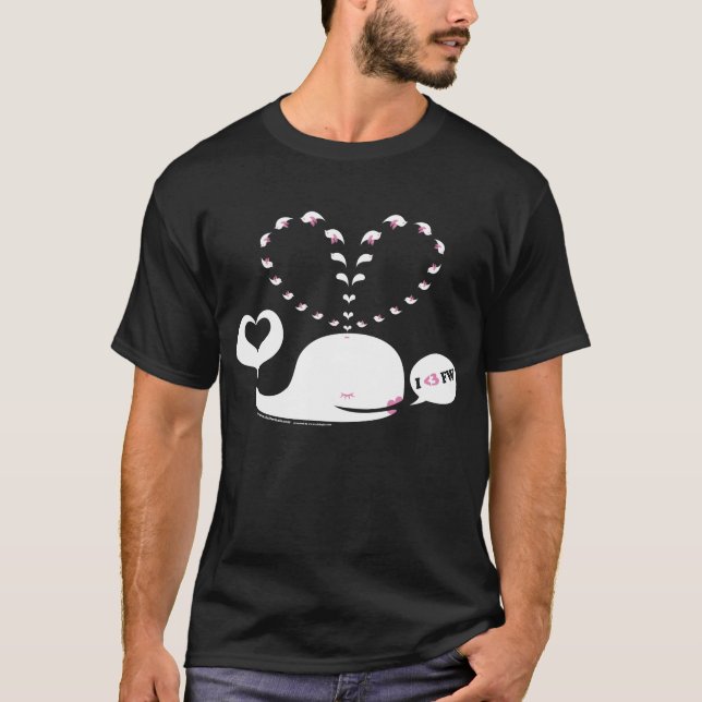 Camiseta oscura de la ballena de Eve (Anverso)