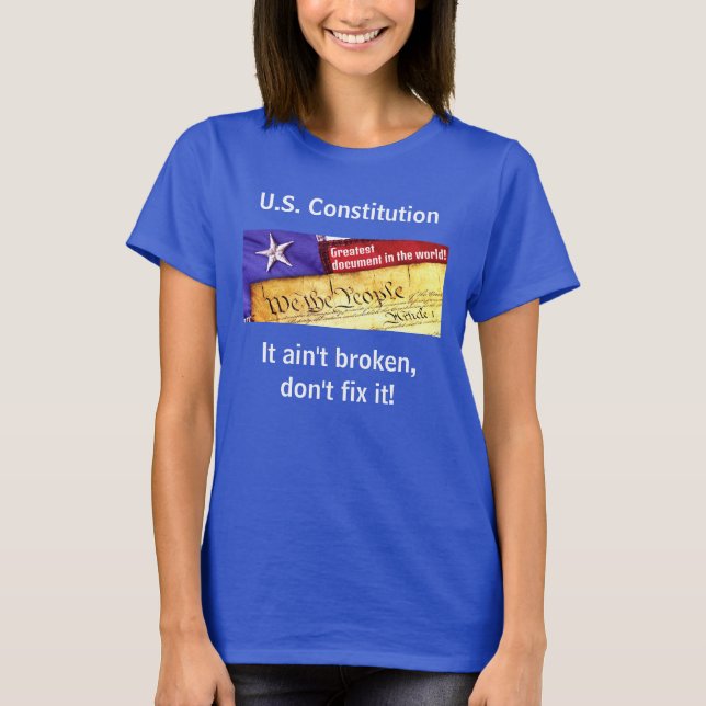 Camiseta (oscura) de la Constitución de los Estado (Anverso)