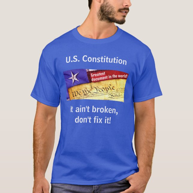 Camiseta (oscura) de la Constitución de los Estado (Anverso)