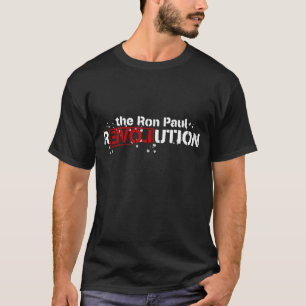 Camiseta oscura de la revolución de Ron Paul