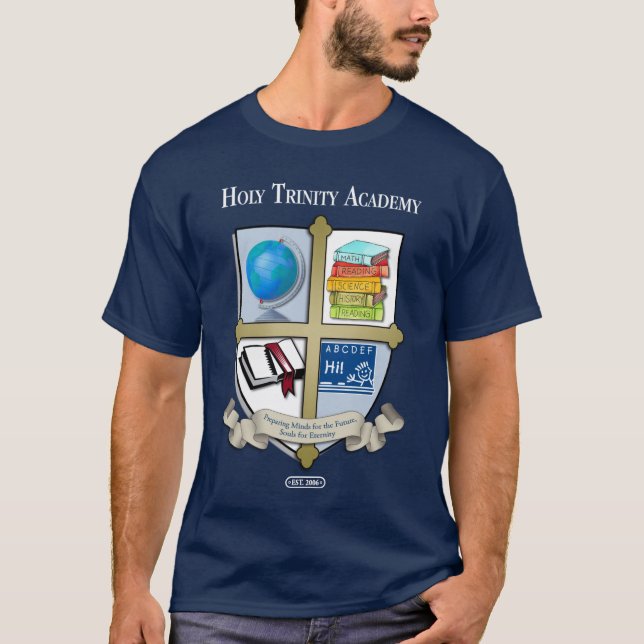 Camiseta oscura de la trinidad (Anverso)