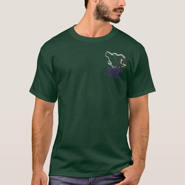 Camiseta oscura de las uvas de Greg (Anverso)