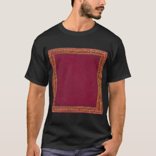Camiseta oscura de los hombres rojos antiguos