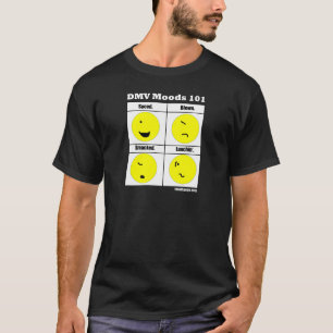 Camiseta oscura de los humores 101 de DMV