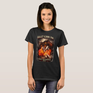 Camiseta oscura de mujer Escuela de ballet fracaso