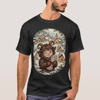 Camiseta oscura de Navidad de Krampus