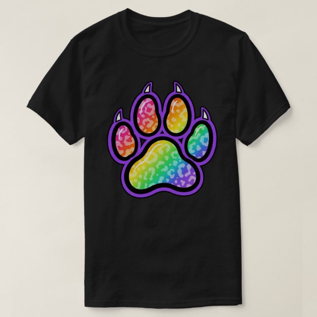 Camiseta oscura de Paw (Diseño del anverso)