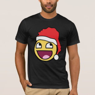 Camiseta oscura de Santa American Apparel de la