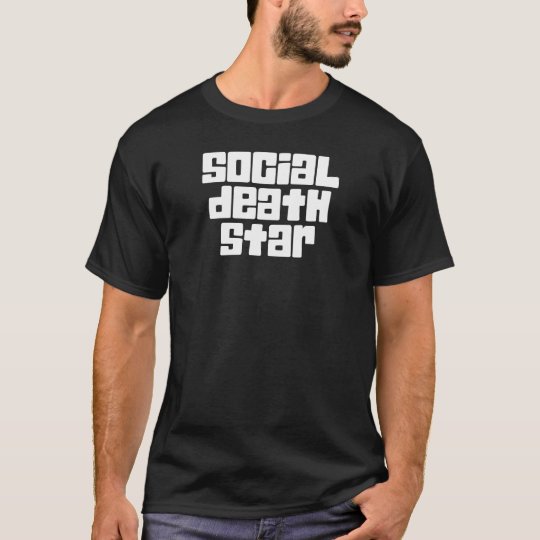Camiseta oscura de Snarky de la estrella social de