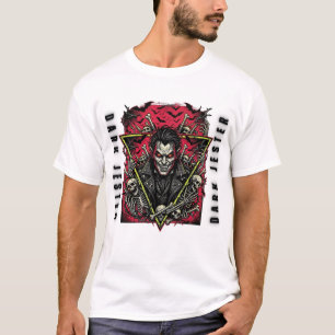 Camiseta oscura de streetwear de payaso maldito de