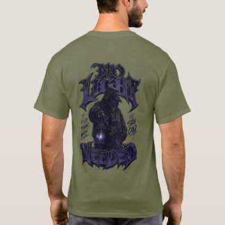 Camiseta oscura de streetwear gótico de cuervo | C