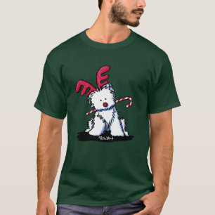 Camiseta oscura de Westie Terrier Reno