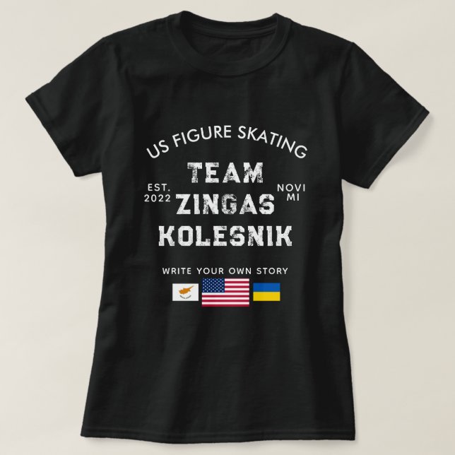 Camiseta oscura de Zingas Kolesnik (Diseño del anverso)