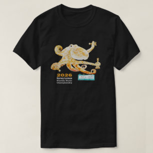 Camiseta oscura del Campeonato de Ajedrez del Esta