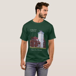 Camiseta oscura del faro de 40 Mile Point