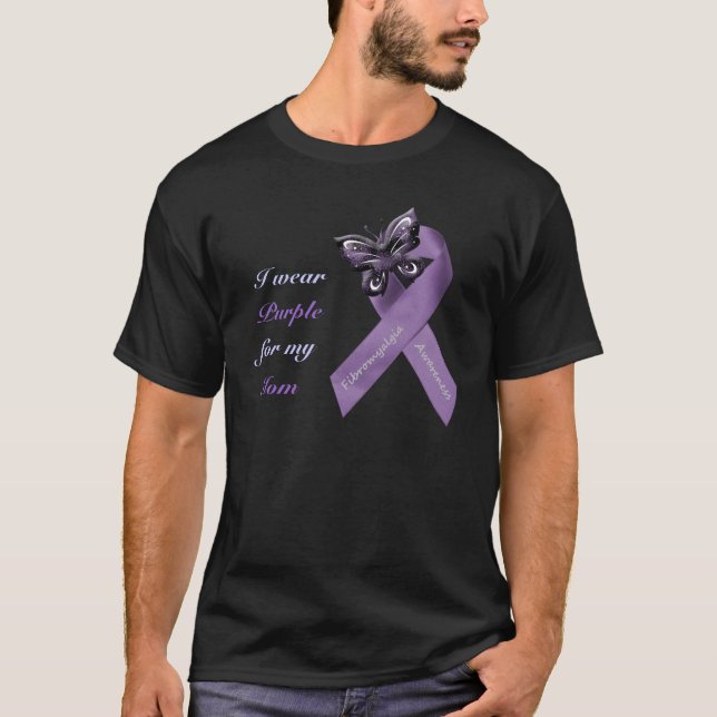 Camiseta oscura del Fibromyalgia (Anverso)