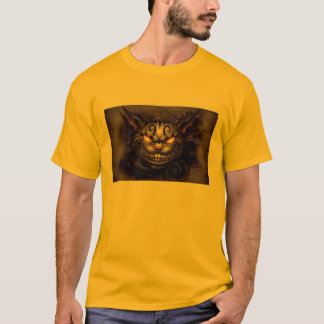 Camiseta oscura del gato de Cheshire