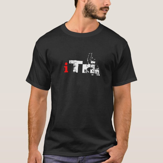 camiseta oscura del iTri (Anverso)