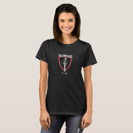Camiseta oscura del logotipo de las mujeres