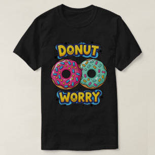 Camiseta oscura Donut Worry
