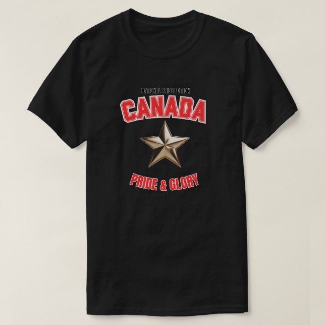 Camiseta oscura edición orgullo nacional de Canadá (Diseño del anverso)