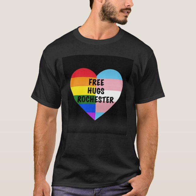 Camiseta oscura, el estilo de los hombres (Anverso)