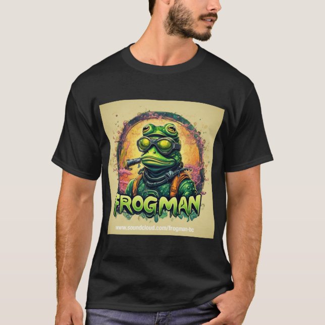 Camiseta oscura Frogman (Anverso)