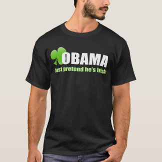 Camiseta oscura irlandesa de Obama