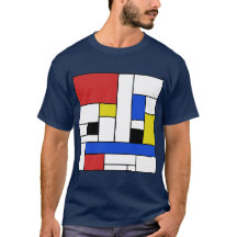 Camiseta oscura jueces de línea de Mondrian
