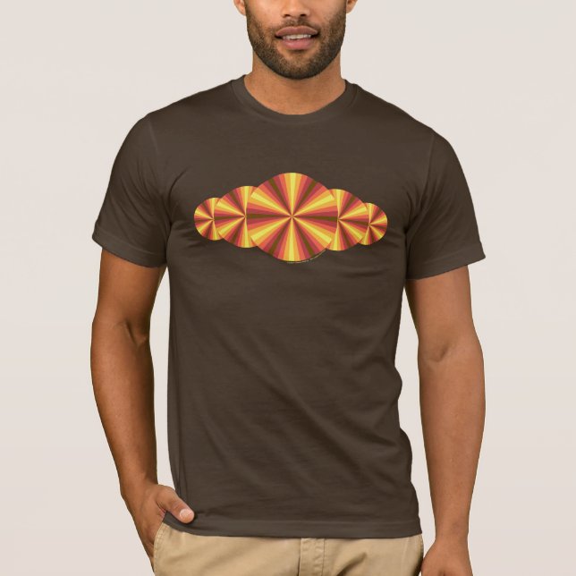 Camiseta oscura para hombre Fall Illusion (Anverso)