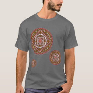 Camiseta oscura para hombres Aries Mandala
