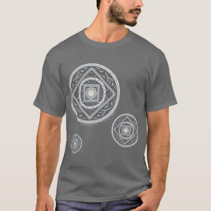 Camiseta oscura para hombres de Cáncer Mandala