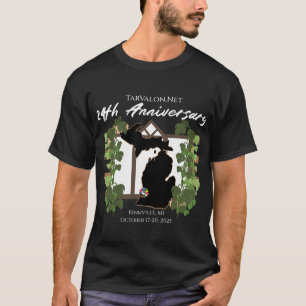 Camiseta oscura para la fiesta del 24º aniversario