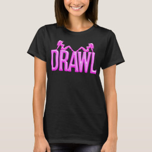 Camiseta oscura para mujeres Drawl Mudflaps