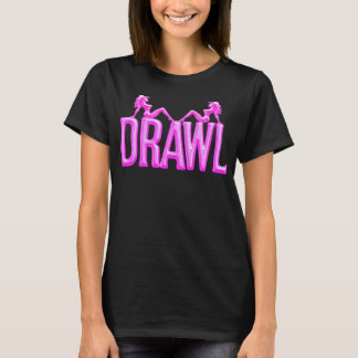 Camiseta oscura para mujeres Drawl Mudflaps