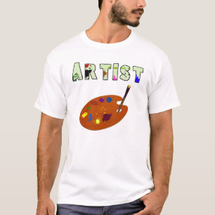 Camiseta oscura para niños de la paleta del artist