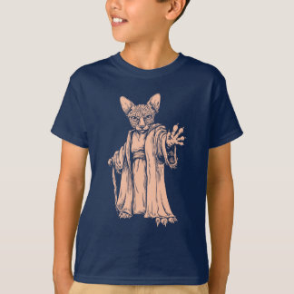 Camiseta oscura principal de Sphynx para los niños