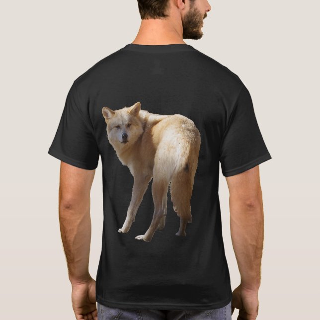Camiseta oscura Timber Wolf (Reverso)