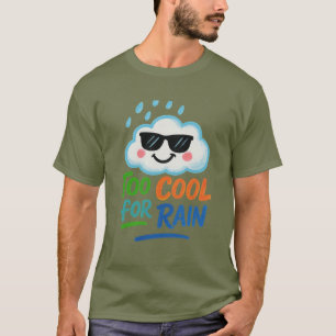 Camiseta oscura unisex gráfica de nube divertida