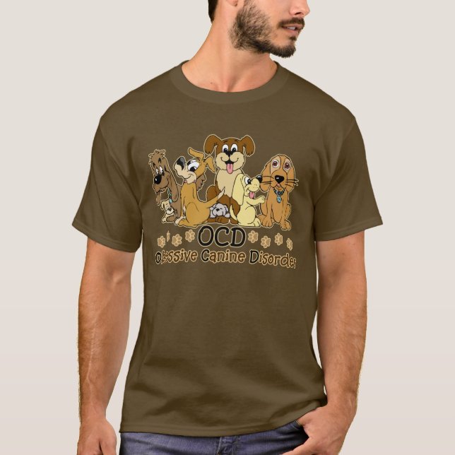 Camiseta Oscuridad canina obsesiva del desorden de OCD (Anverso)