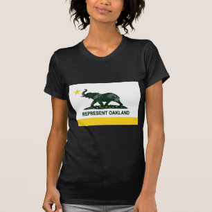 Camiseta Oscuridad de la bandera de Oakland (atletismo)
