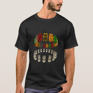 Camiseta OSCURIDAD de la reflexión del halo del oso de