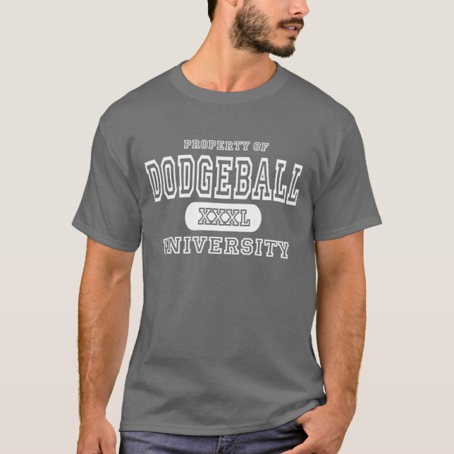 Camiseta Oscuridad de la universidad de Dodgeball (Anverso)