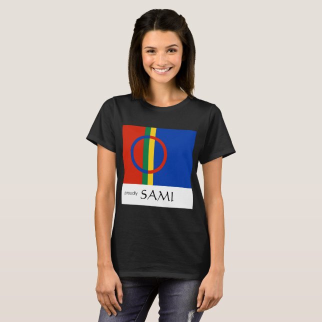 Camiseta Oscuridad de las mujeres sami (Anverso completo)